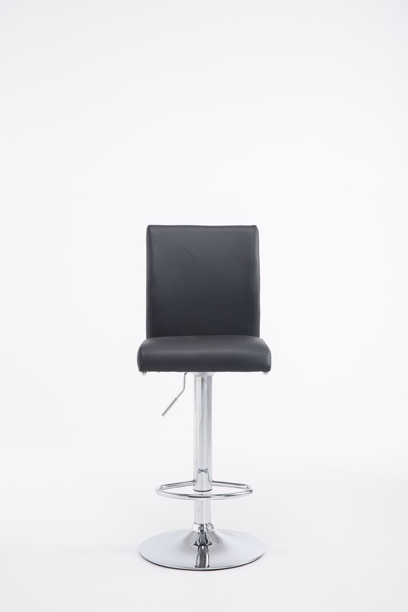 2er Set Barhocker Köln Kunstleder chrom, schwarz
