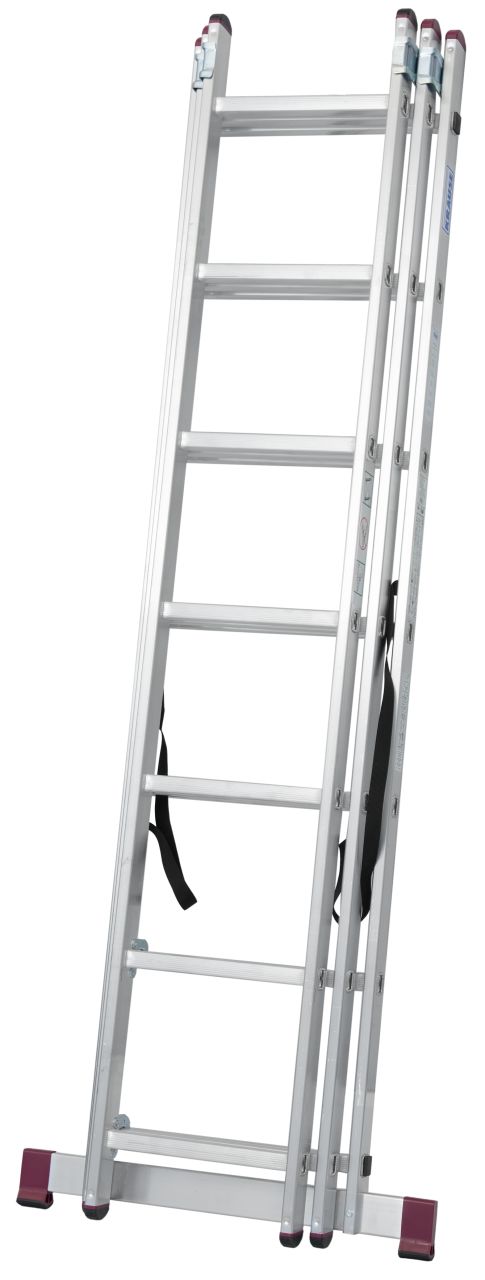 CORDA Vielzweckleiter mit Treppenfunktion 3x7 Sprossen