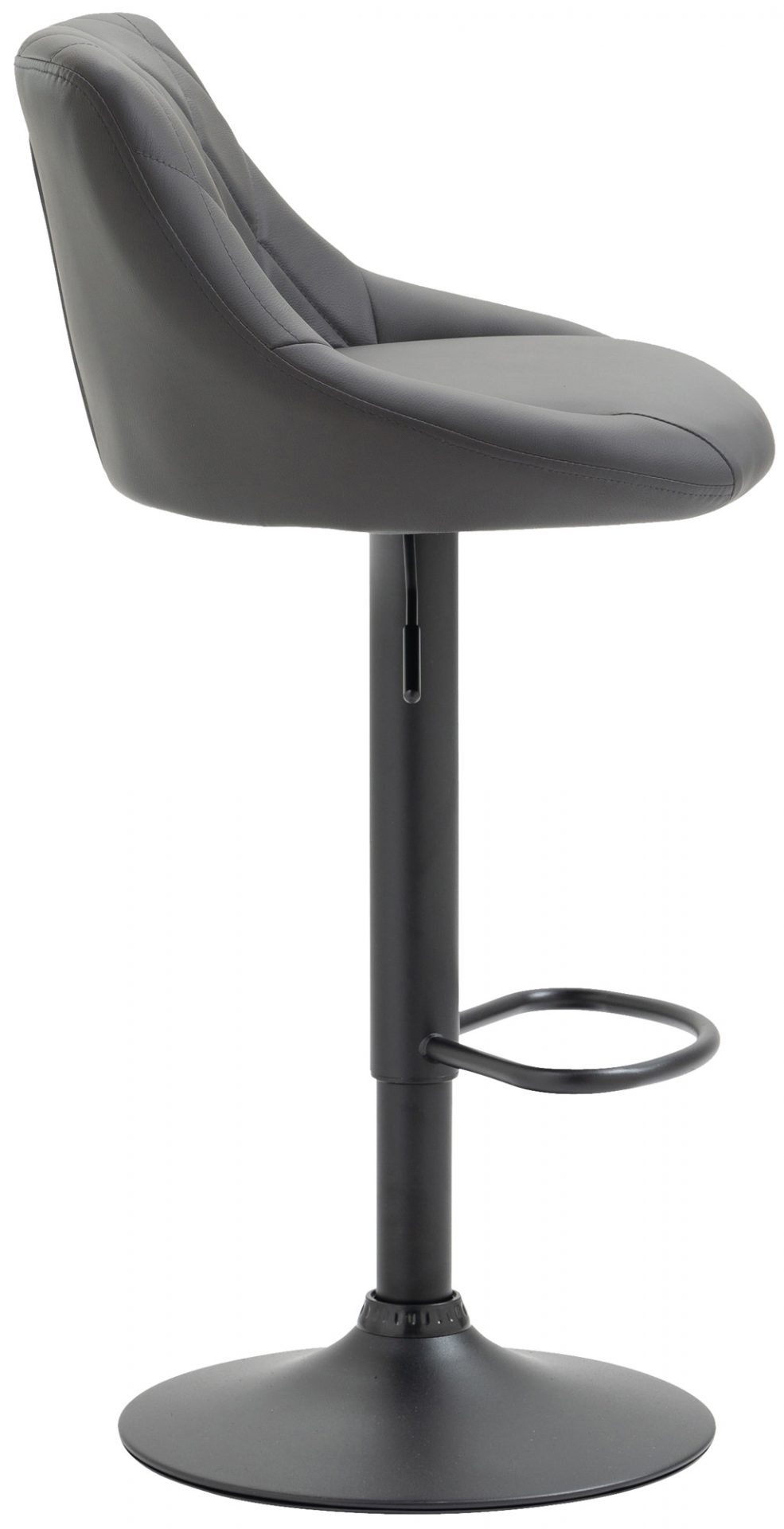 Barhocker Lazio Kunstleder schwarz, grau