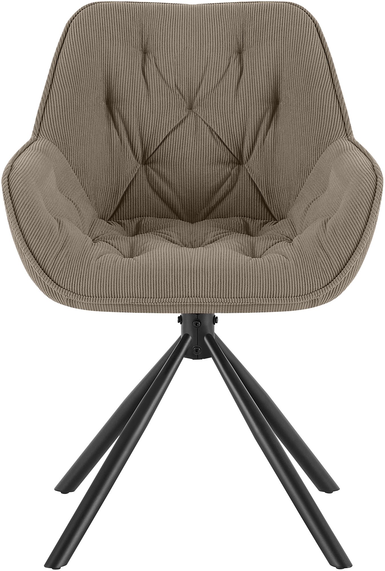 Esszimmerstuhl Rimio Cord, taupe
