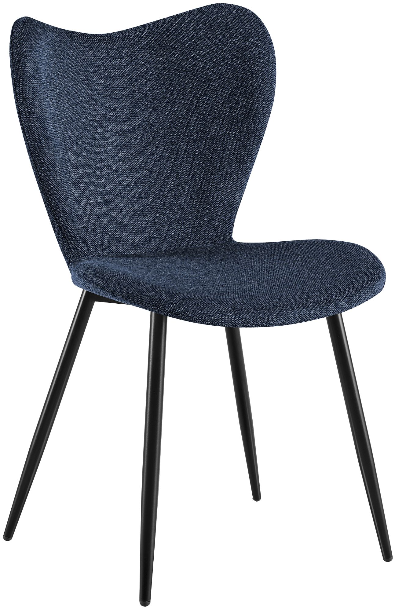 Esszimmerstuhl Maika Stoff, blau