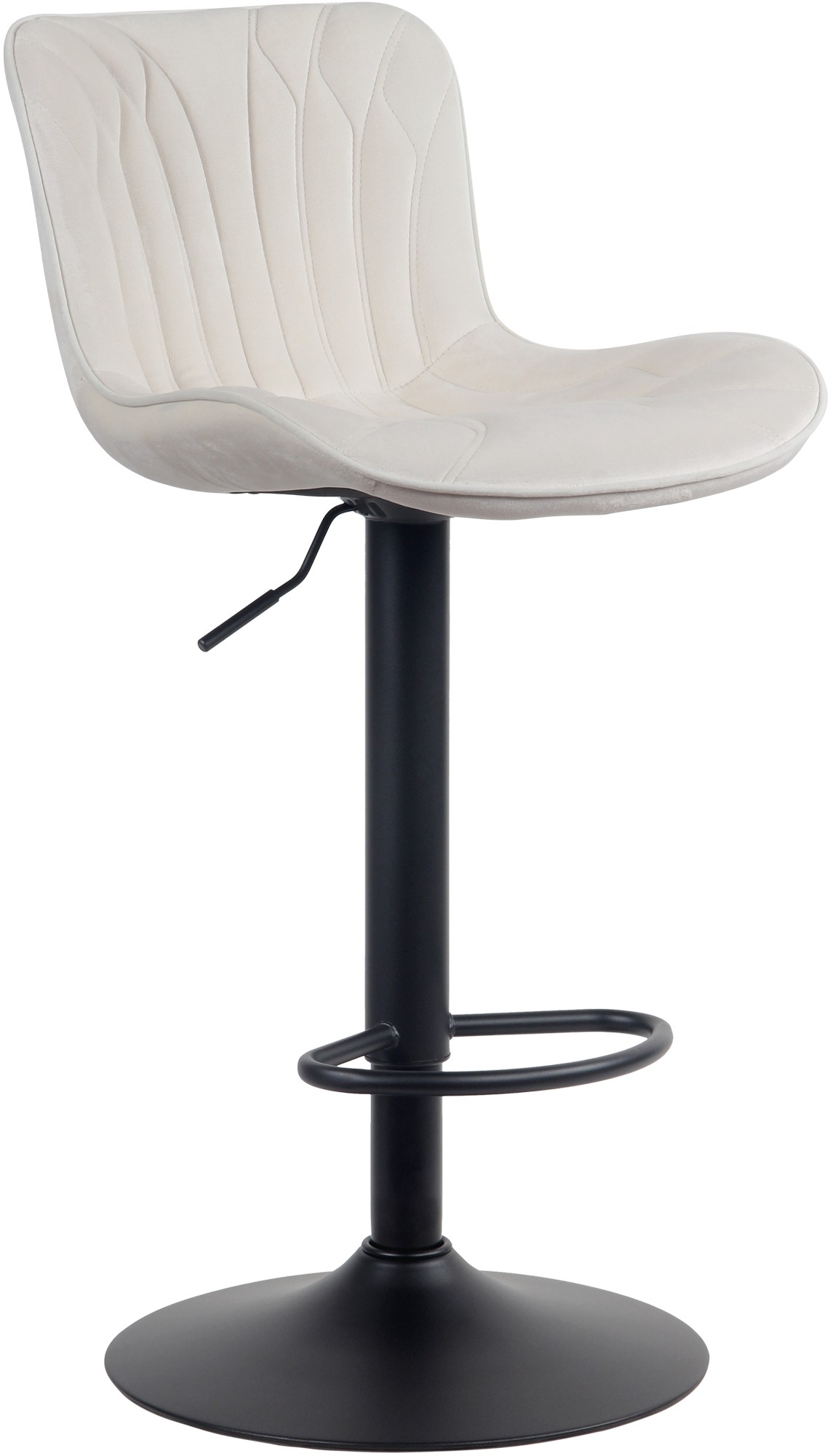 Barhocker Linus Samt, creme