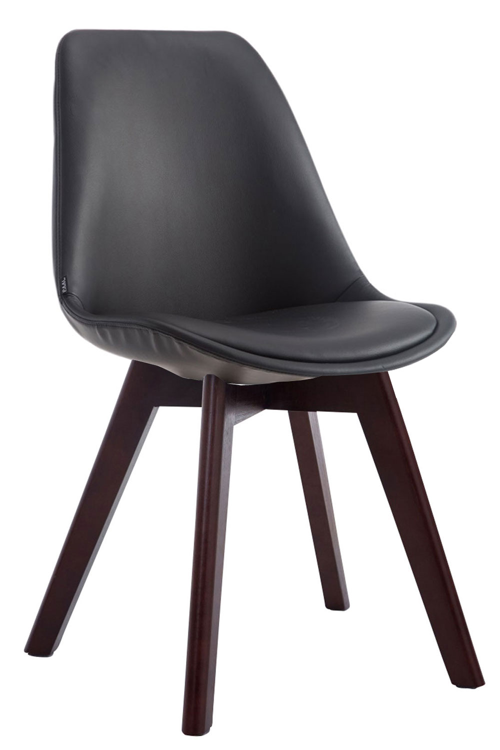 751400 Stuhl Manado Kunstleder Walnuss, schwarz