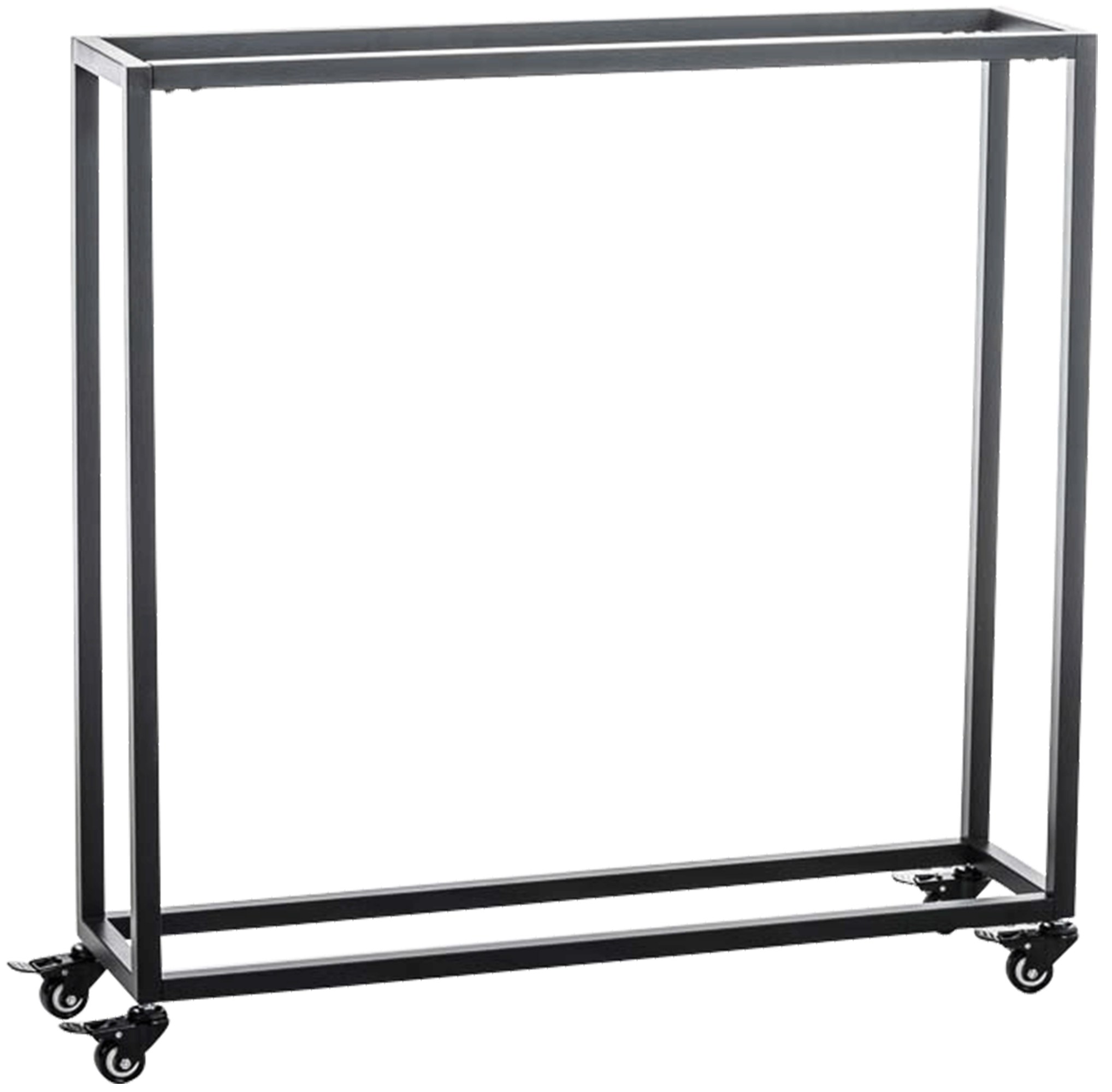 Kaminholzständer Hetta 25x100x100 cm, schwarz