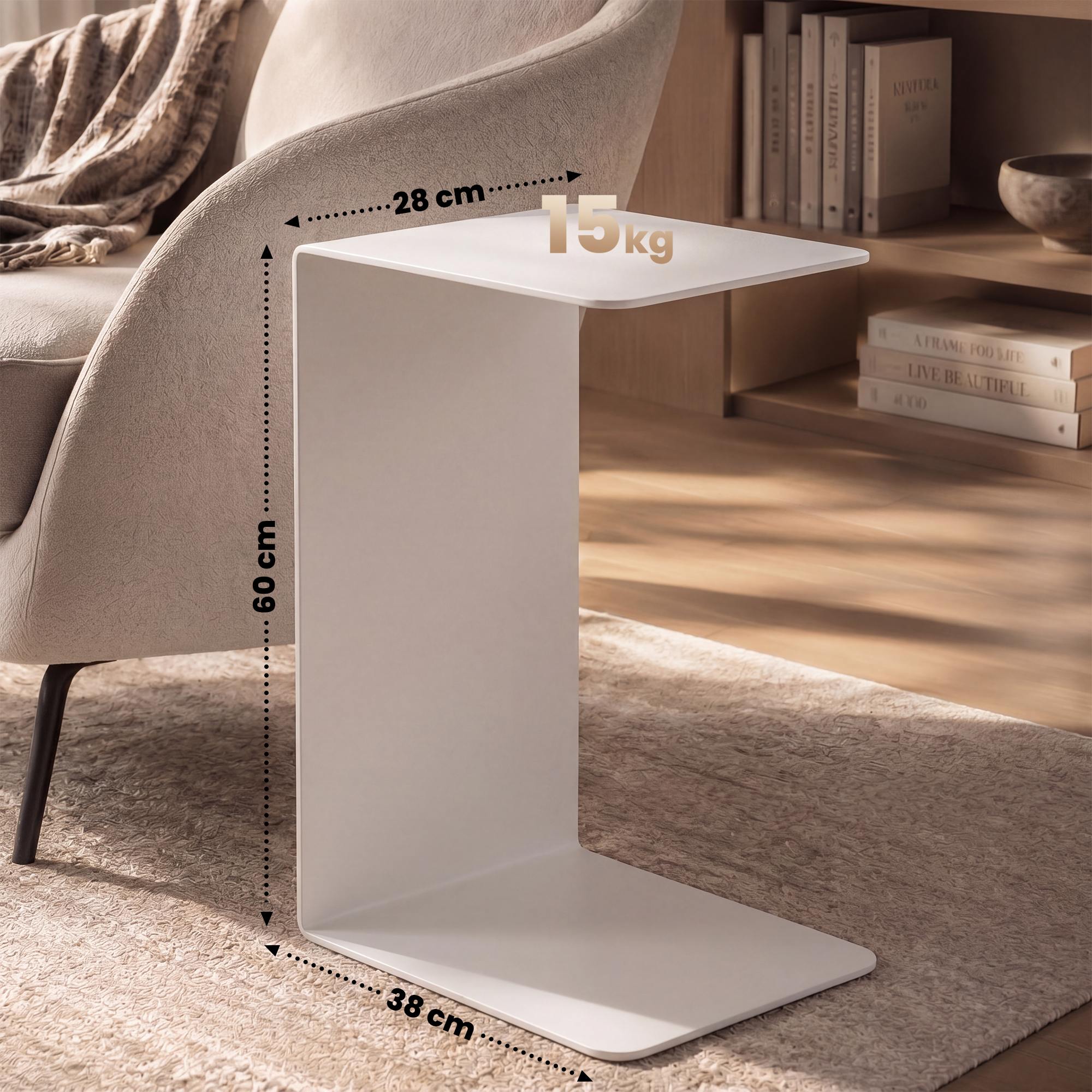 Beistelltisch Selby 60 cm, weiß