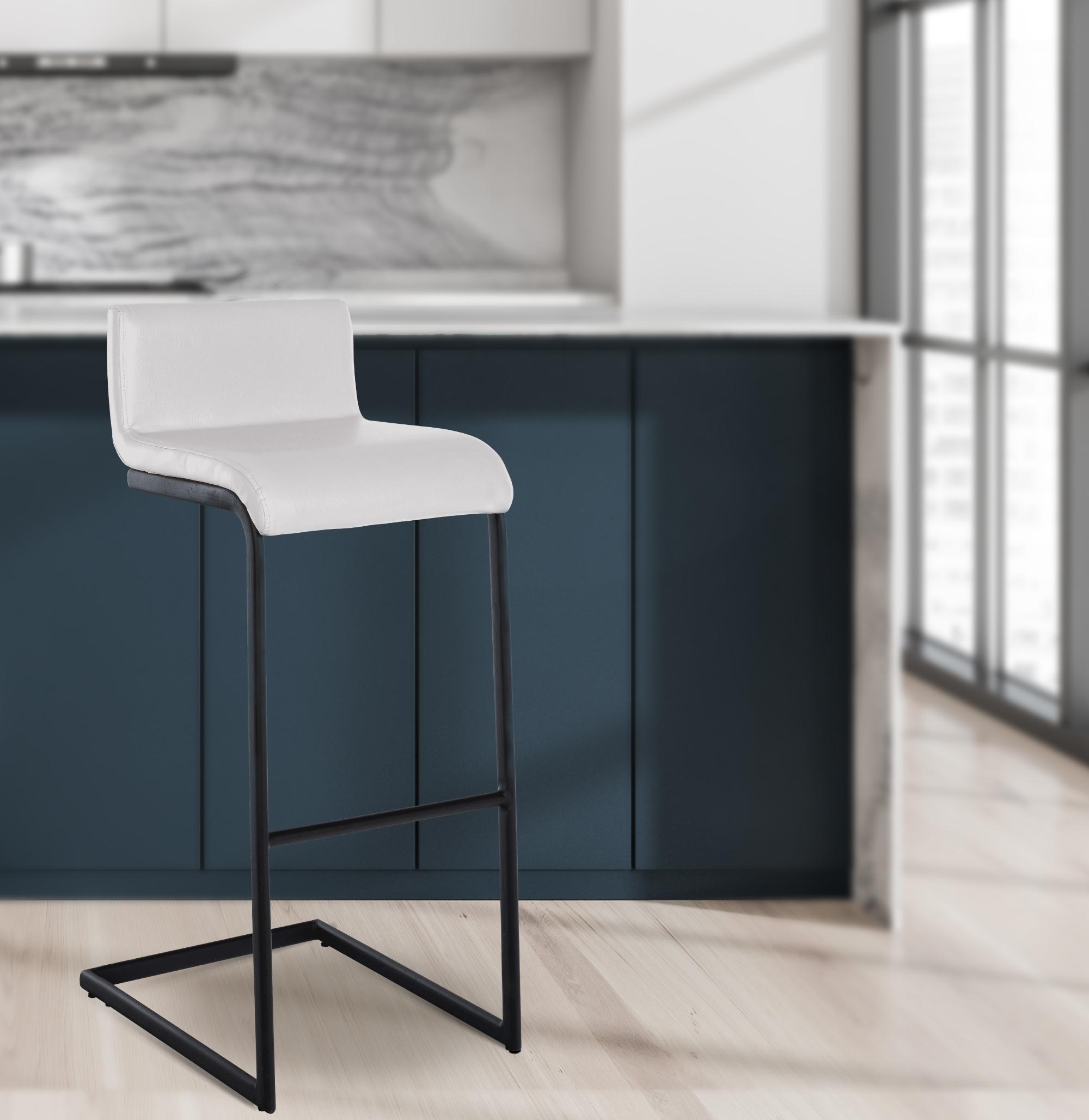 Barhocker Newport Kunstleder B, weiß