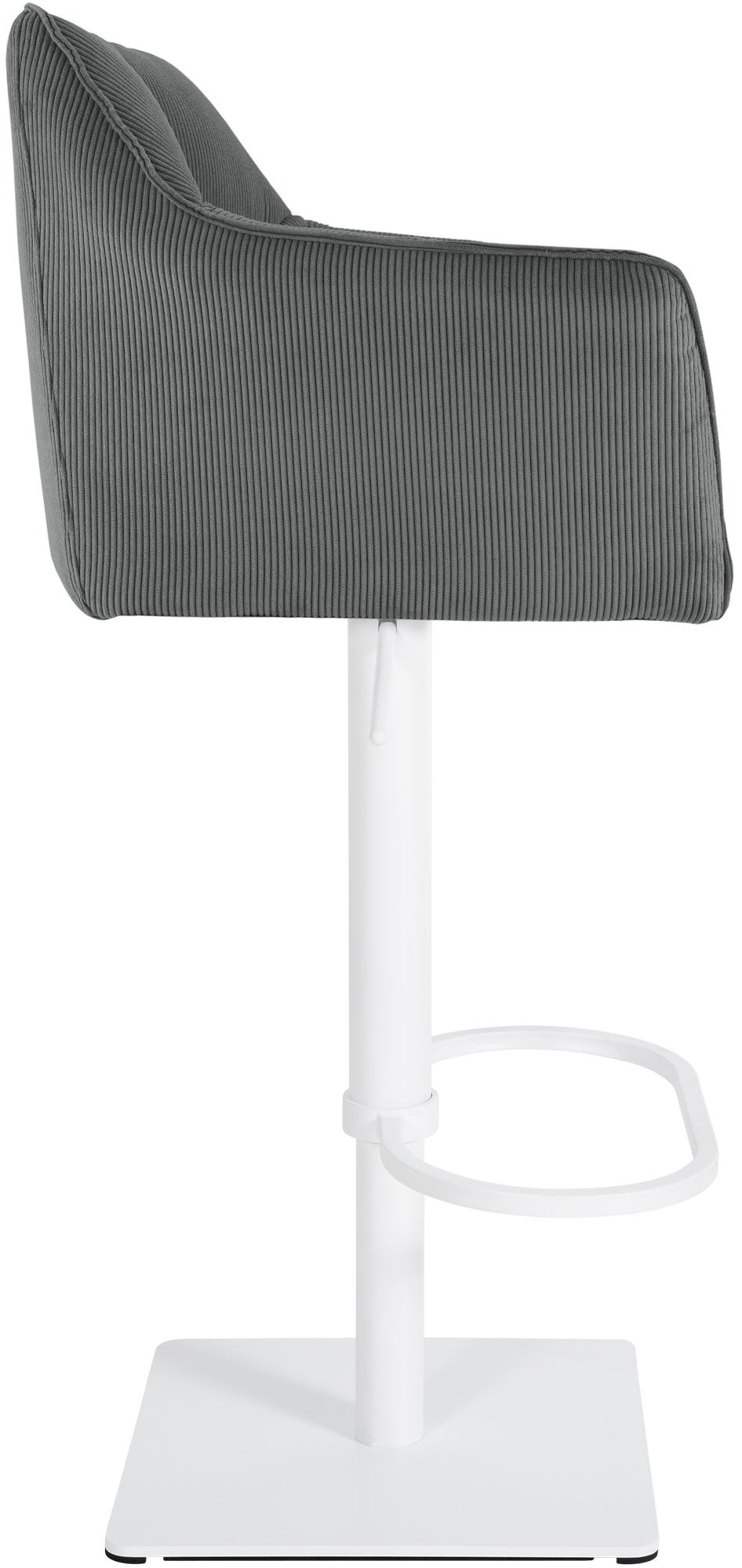 Barhocker Damaso W Cord, grau