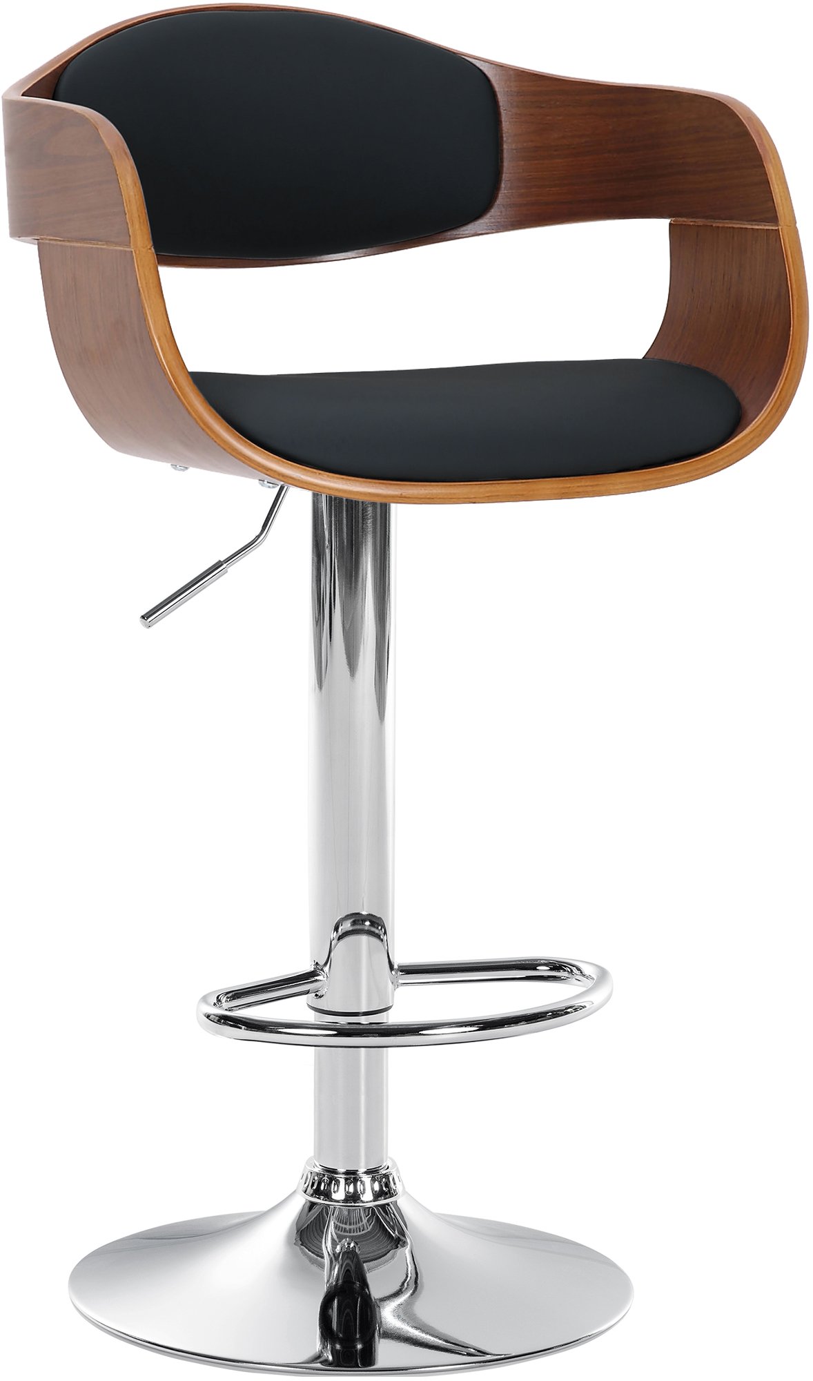 Barhocker Kingston C, walnuss/schwarz