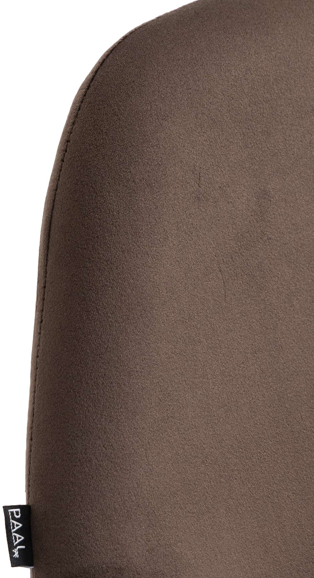 Barhocker Braga Samt schwarz, braun