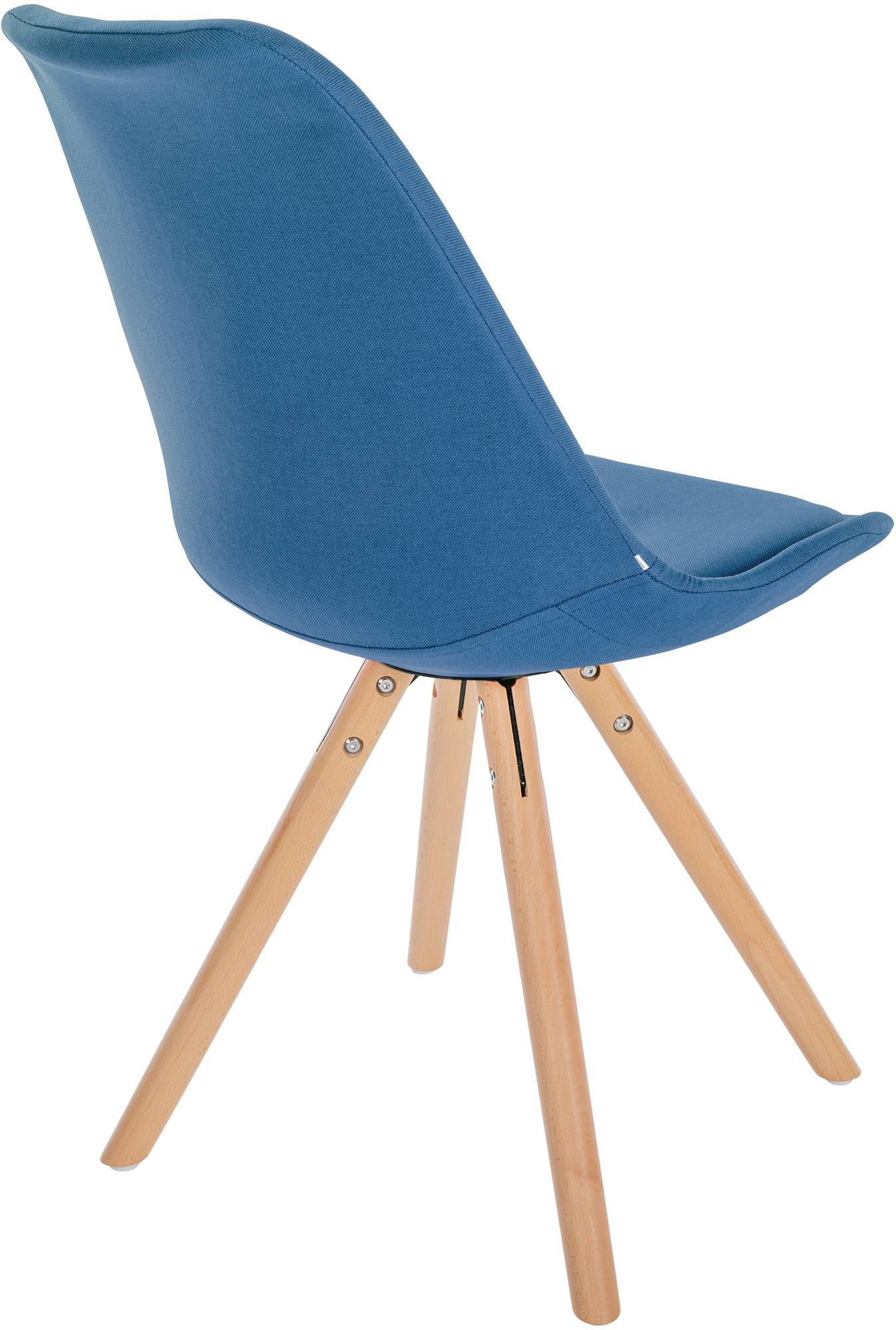 Stuhl Sofia Stoff Rund, blau