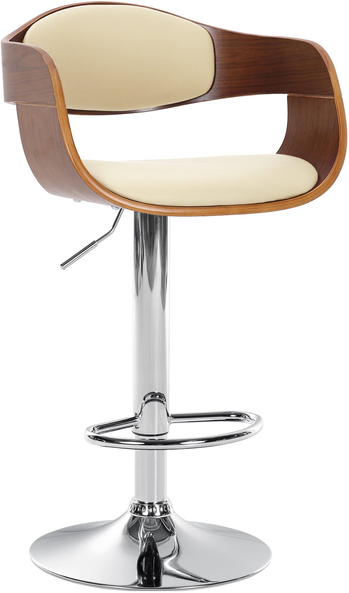 Barhocker Kingston C, walnuss/creme
