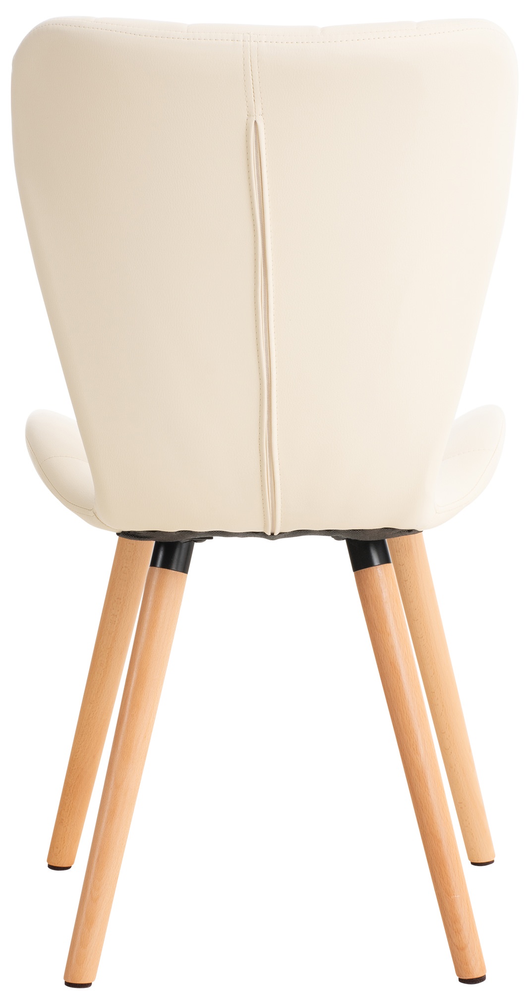 2er Set Stuhl Elda Kunstleder, creme