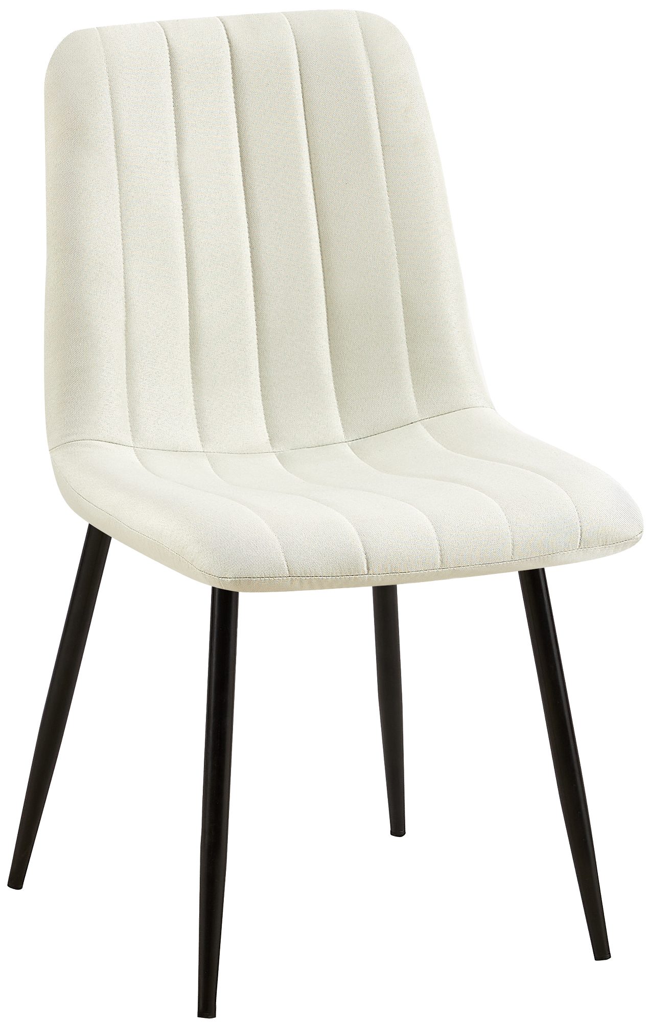 Stuhl Dijon Stoff, creme