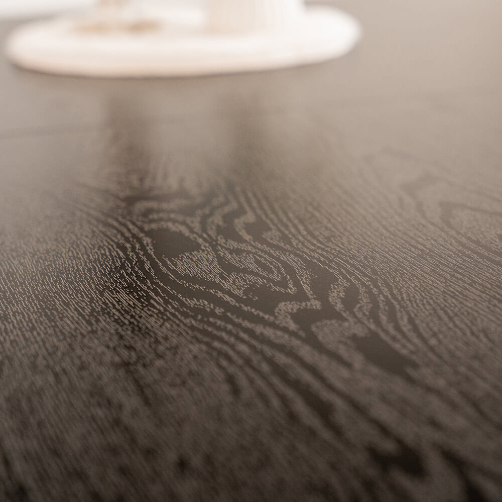 Esstisch Eckig Ausziehbar AVENCIA inkl. U-Fuß - 160-200 x 100 cm Dark Oak
