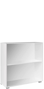 Bücherregal Skylar Weiß 106x30x30cm