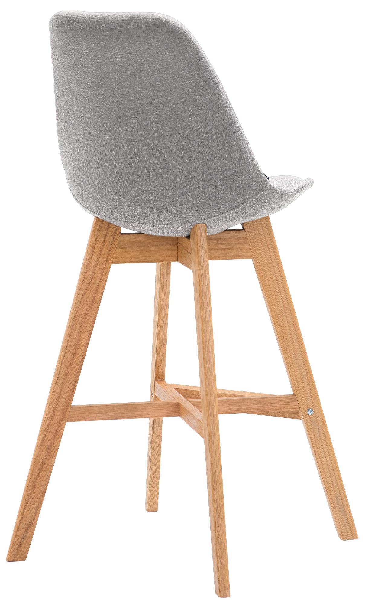2er Set Barhocker Cannes Stoff natura, grau