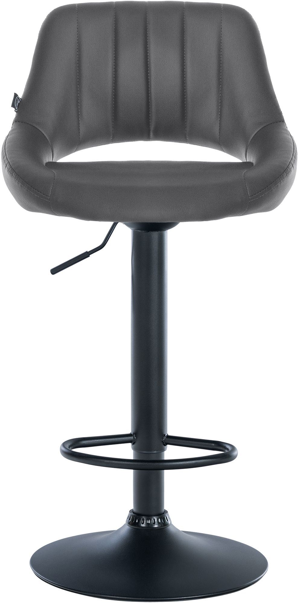 2er Set Barhocker Milet Kunstleder B, grau