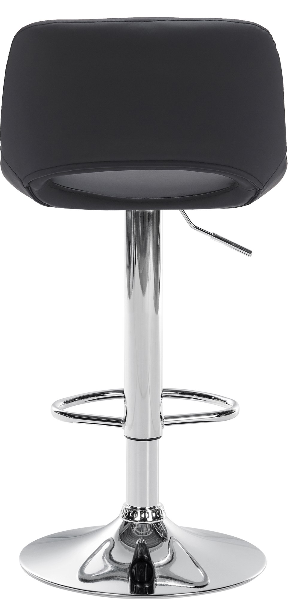 2er Set Barhocker Camden Kunstleder chrom, schwarz