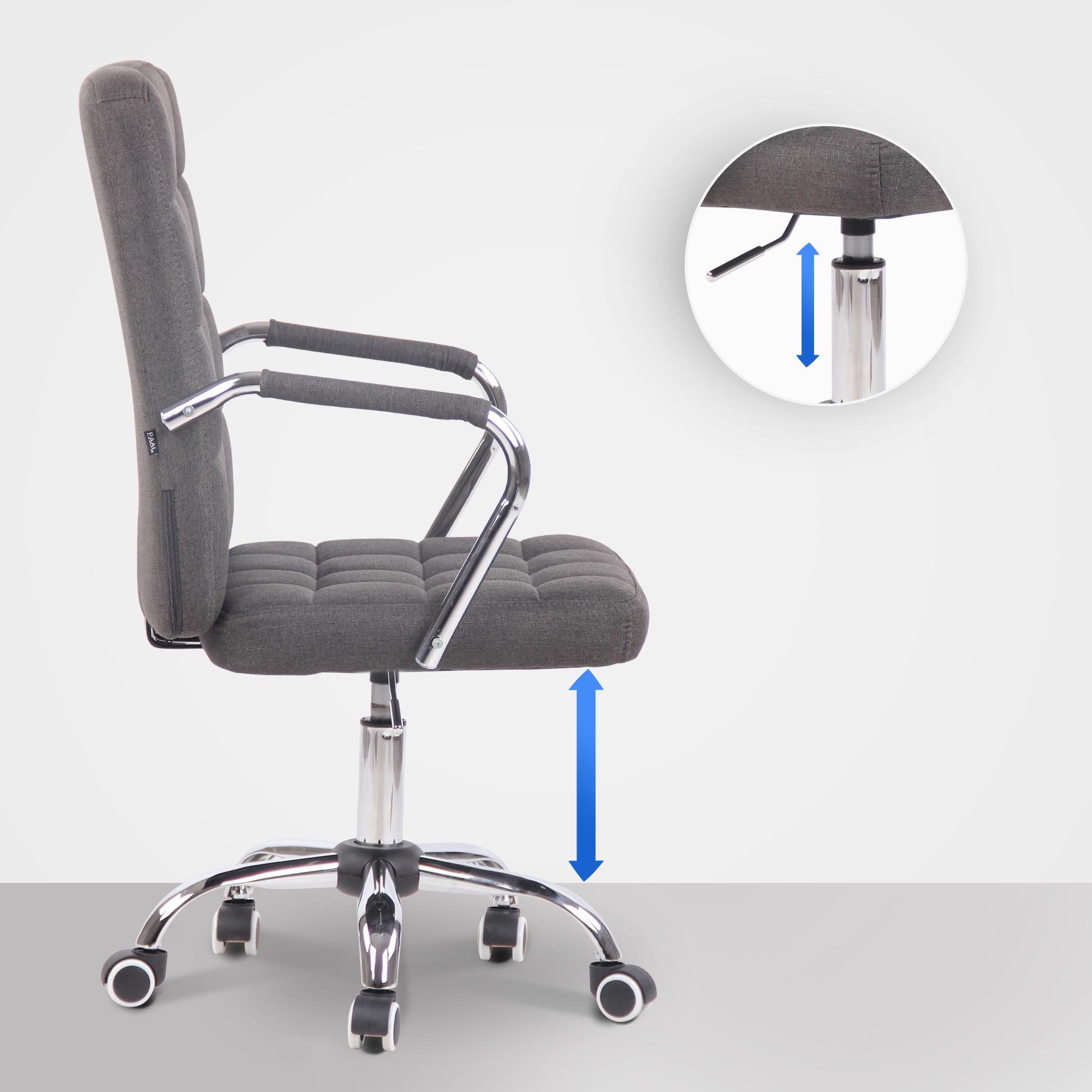 Bürostuhl Terni Stoff, dunkelgrau