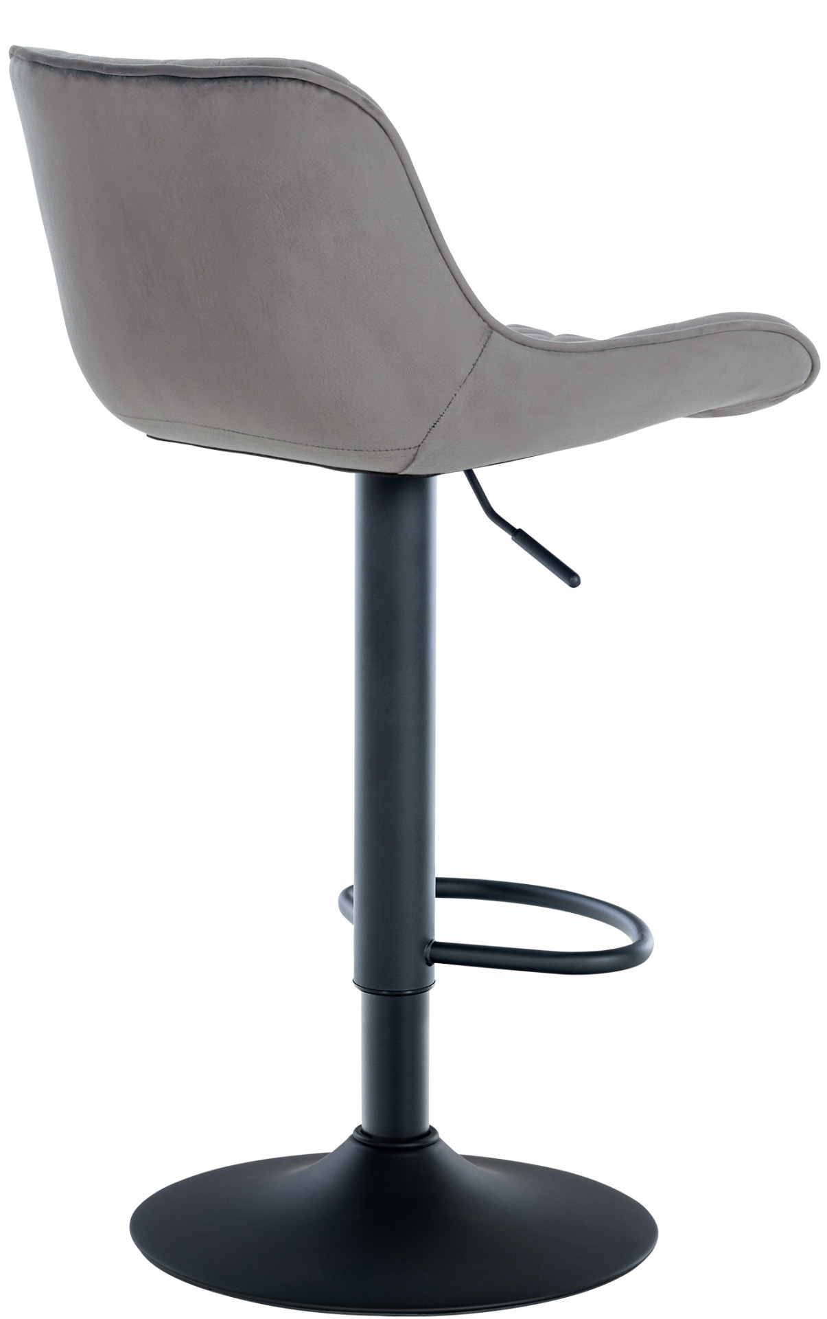 2er Set Barhocker Minosa Samt, dunkelgrau