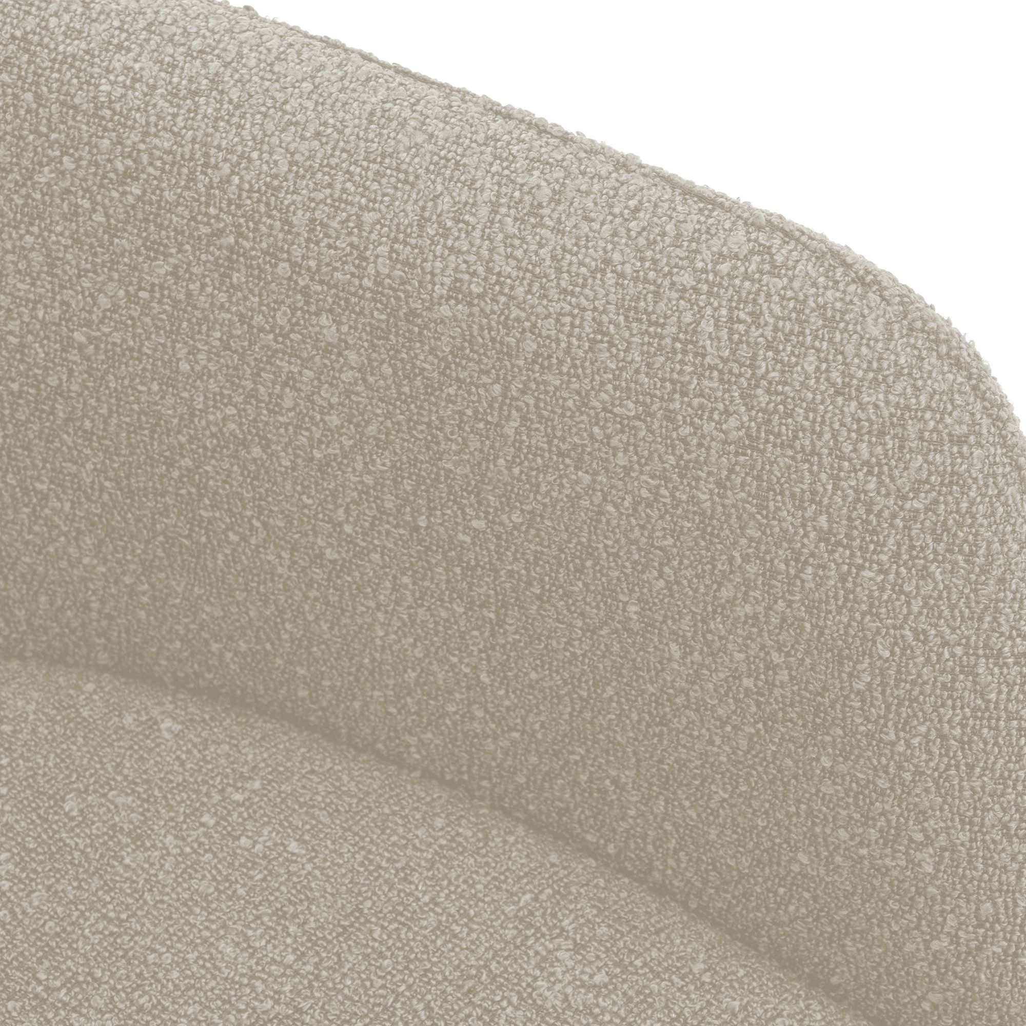 Esszimmerstuhl Olema Stoff Teddy, taupe