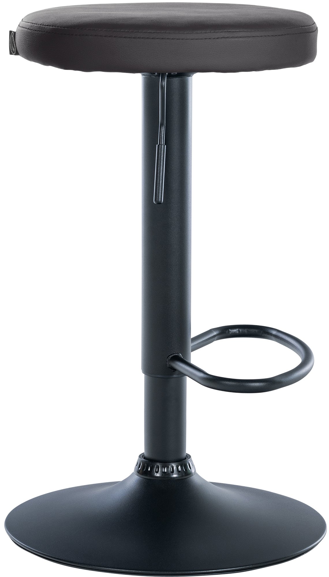 Barhocker Ponte Kunstleder schwarz, schwarz