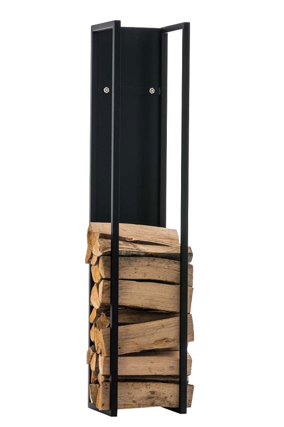Kaminholzständer Spark 100, schwarz-matt