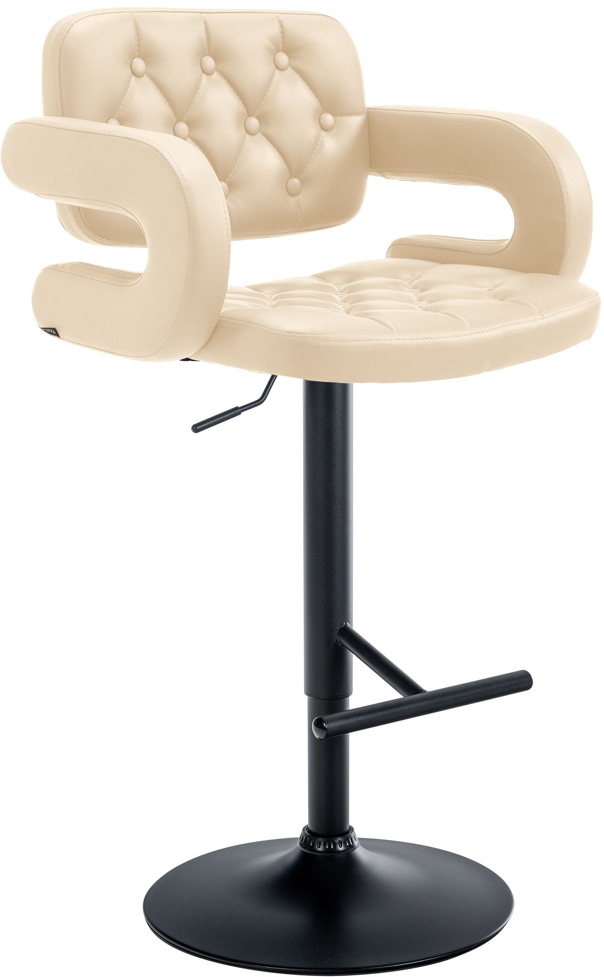 Barhocker Dublin schwarz, creme