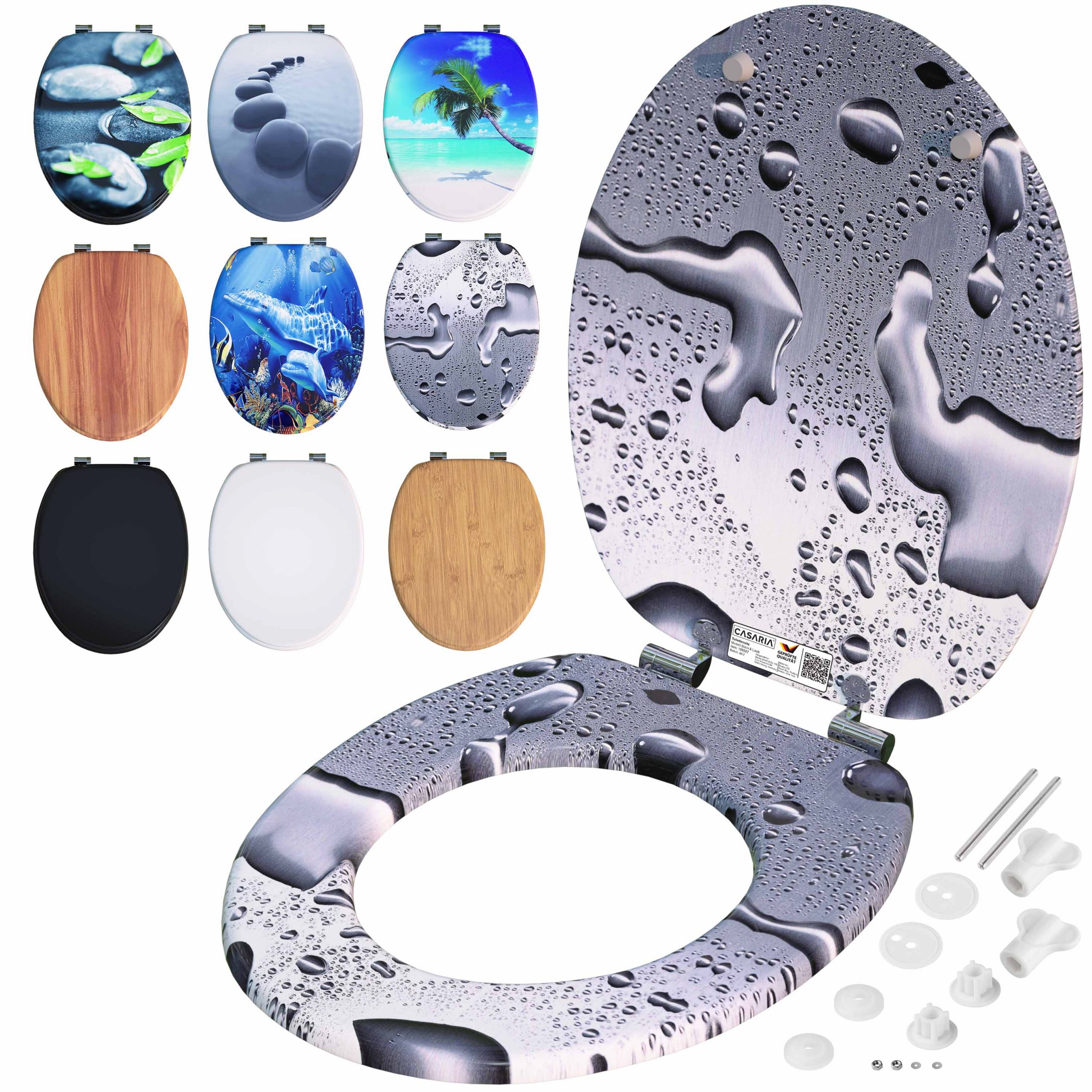 Toilettensitz Waterdrops mit Absenkautomatik