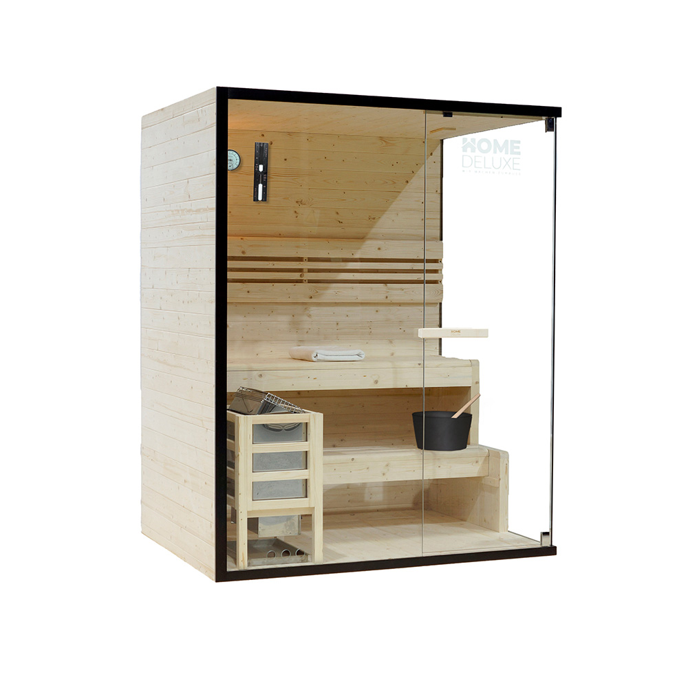 Traditionelle Sauna SHADOW L - 150 x 120 cm für 3 Personen