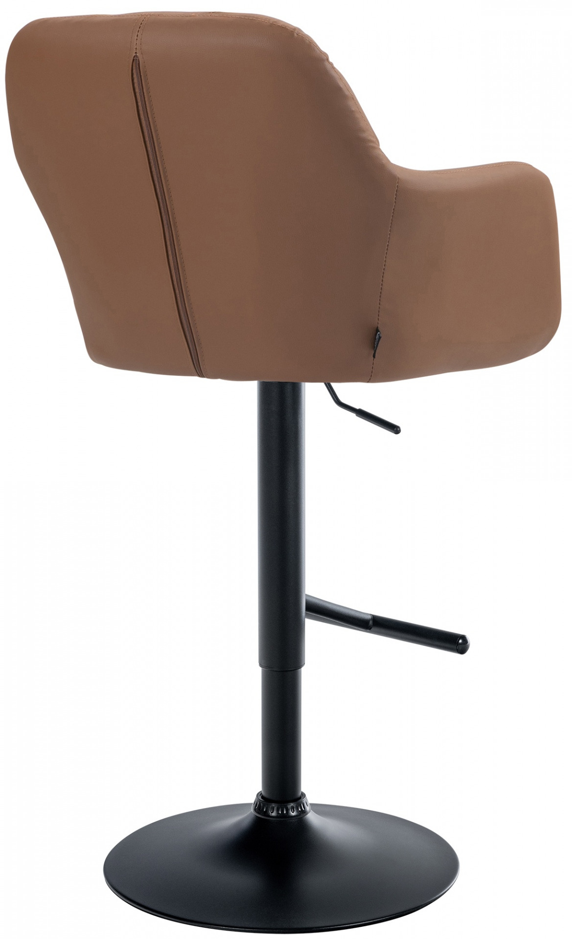 Barhocker Natoma Kunstleder schwarz, hellbraun