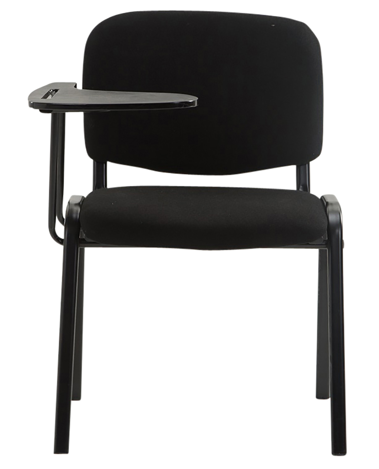 4er Set Stühle Ken mit Klapptisch Stoff, schwarz