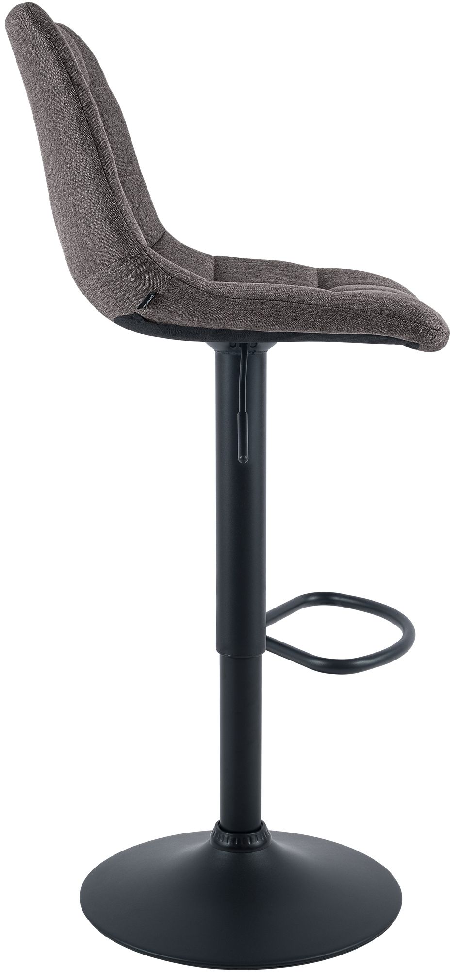 Barhocker Mapun Stoff, dunkelgrau