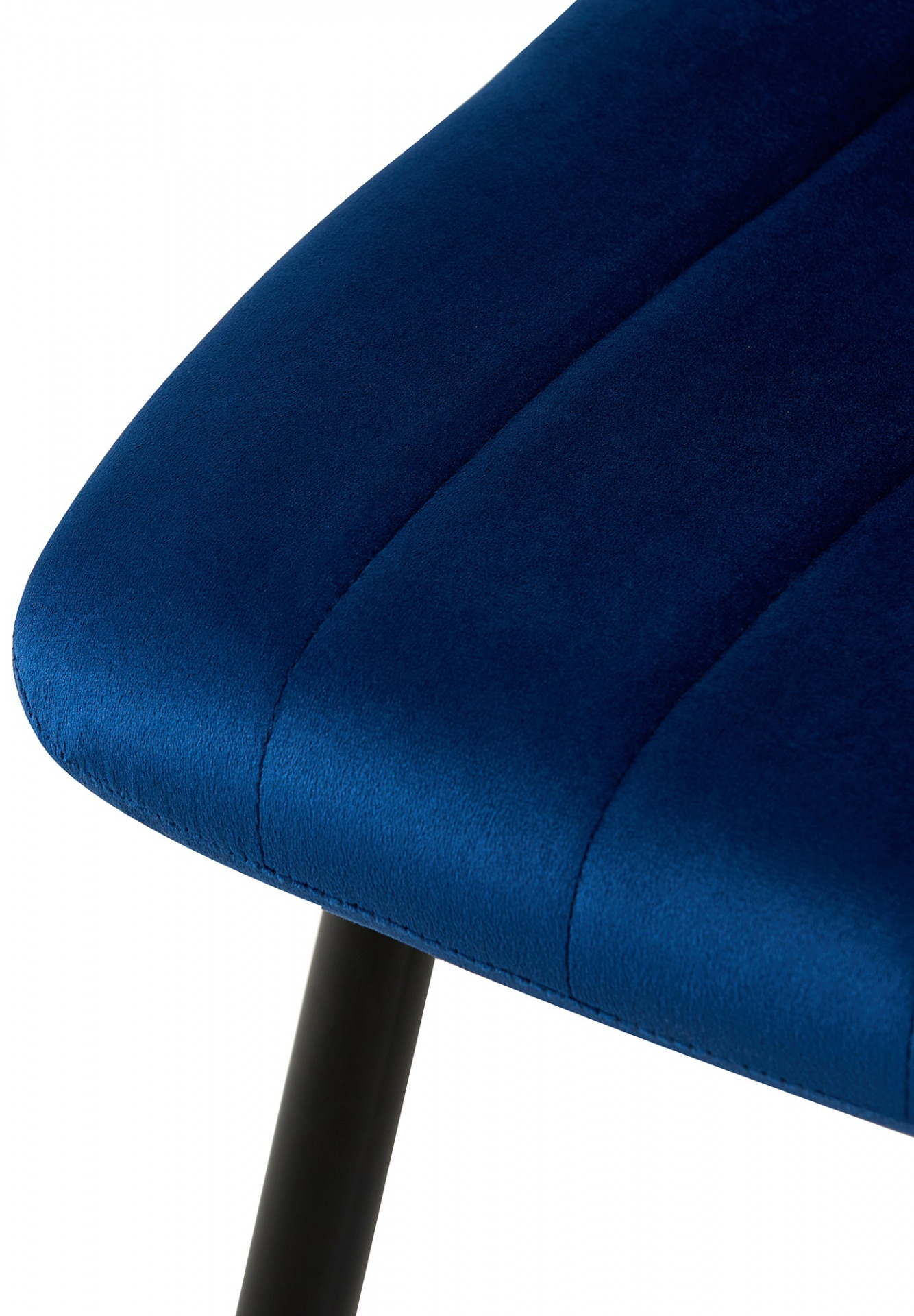 4er Set Stühle Dijon Samt, blau
