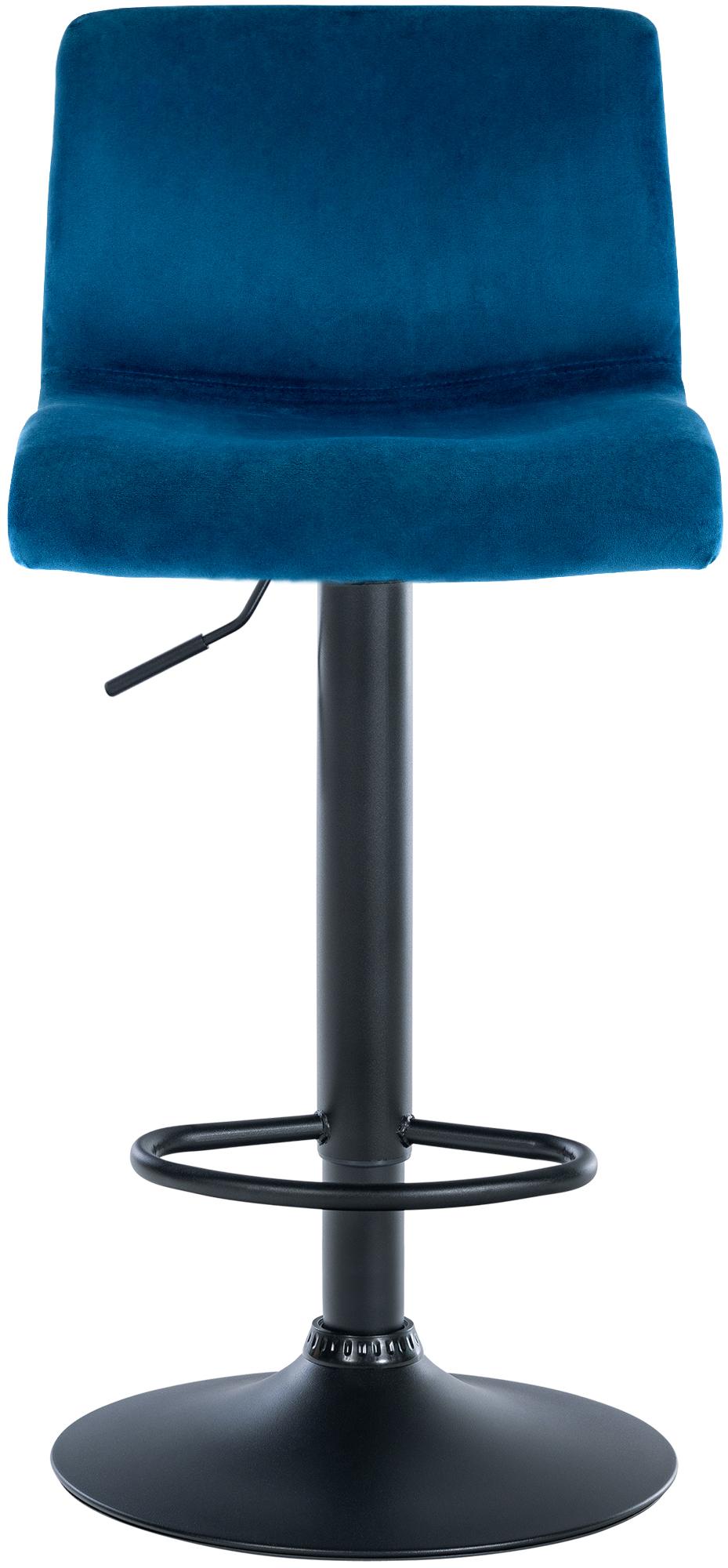 Barhocker Hoover Samt B, blau
