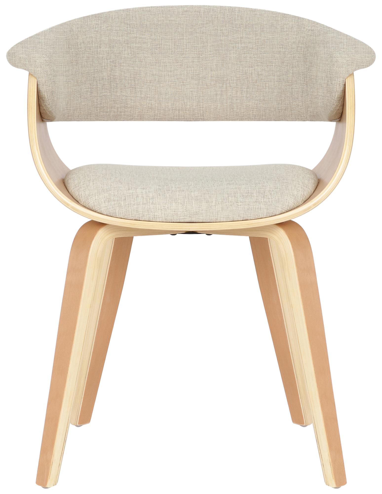 2er Set Stühle Bruce Stoff, natura/creme