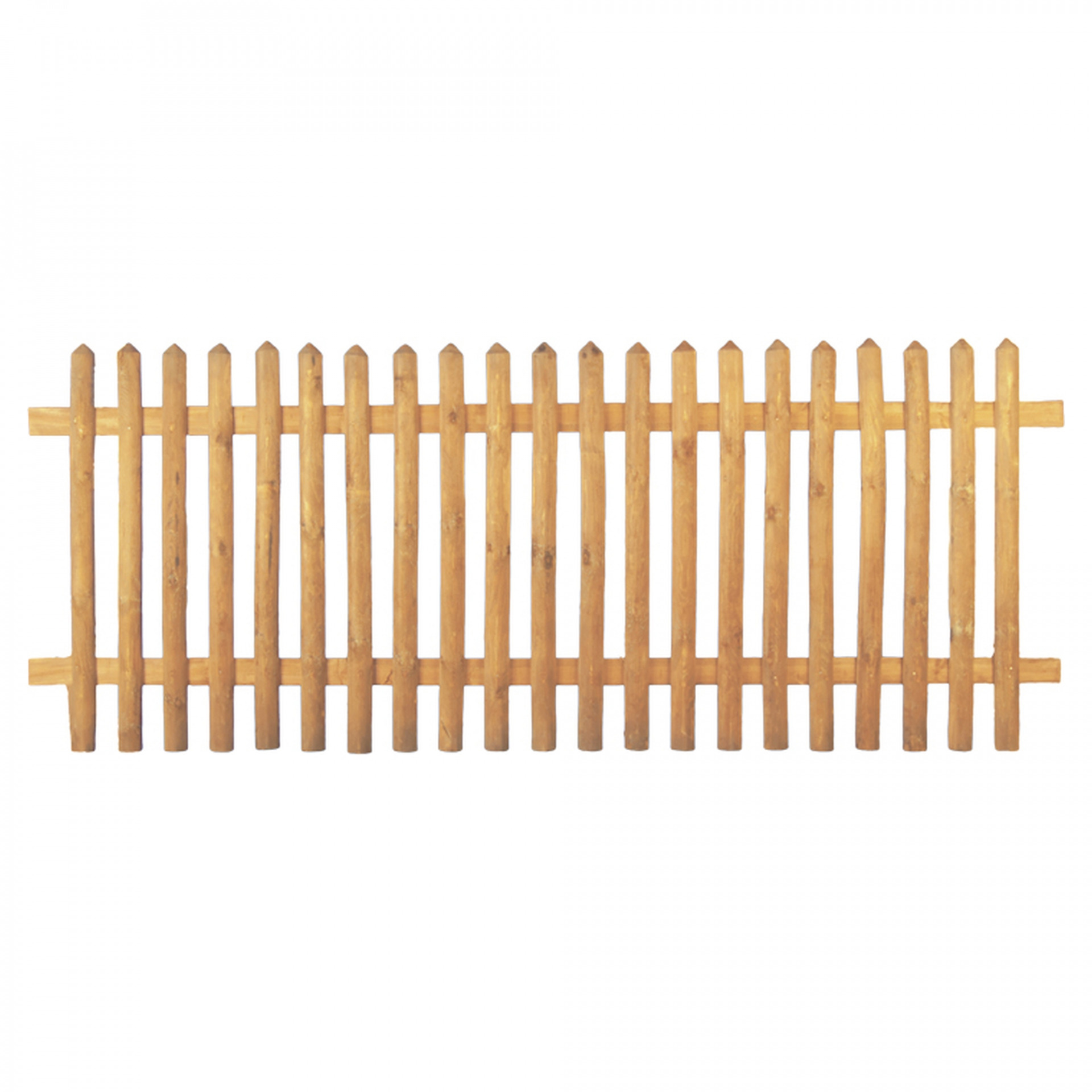 Senkrechtzaun 250 x 150 cm, Latten 55 mm, kdi braun