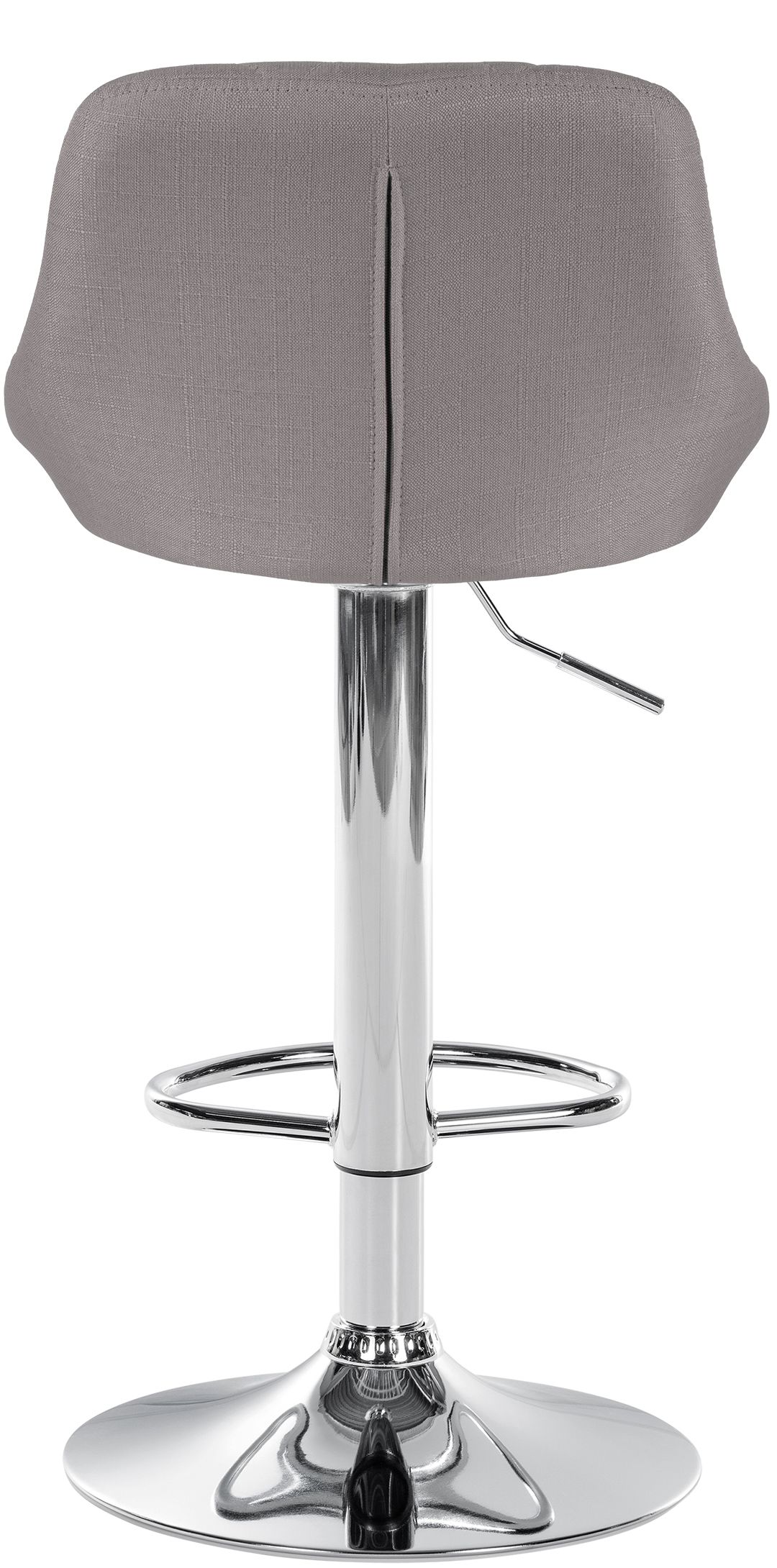 Barhocker Lazio Stoff chrom, grau