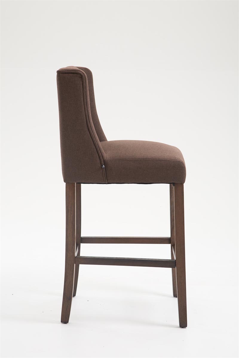Barhocker Cassandra Stoff Antik-dunkel, braun