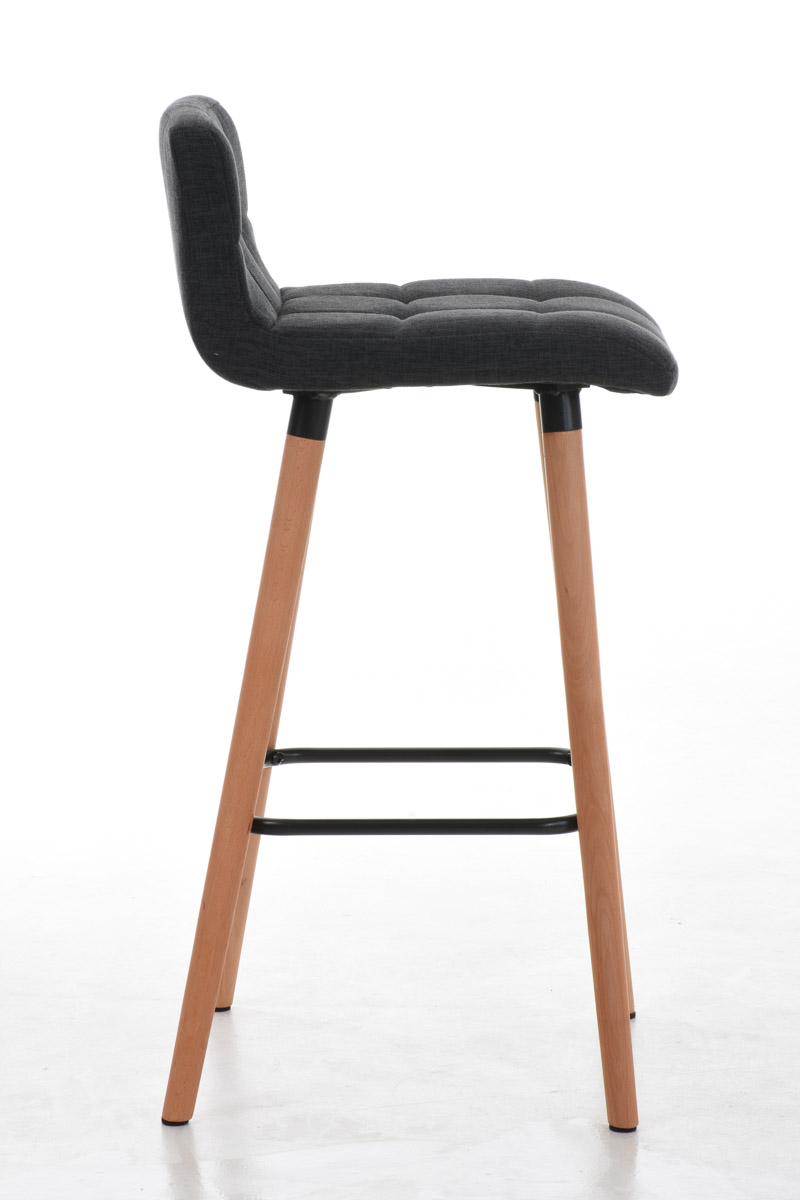 Barhocker Lincoln Stoff, dunkelgrau