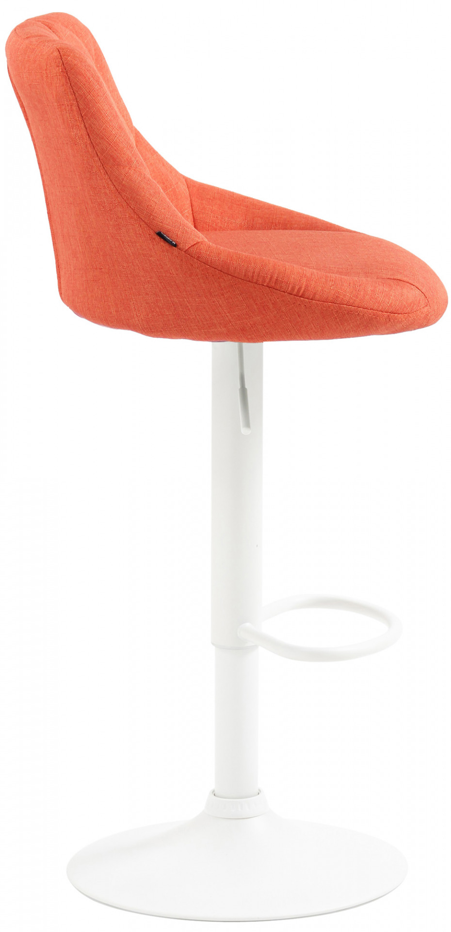 Barhocker Lazio Stoff weiß, orange
