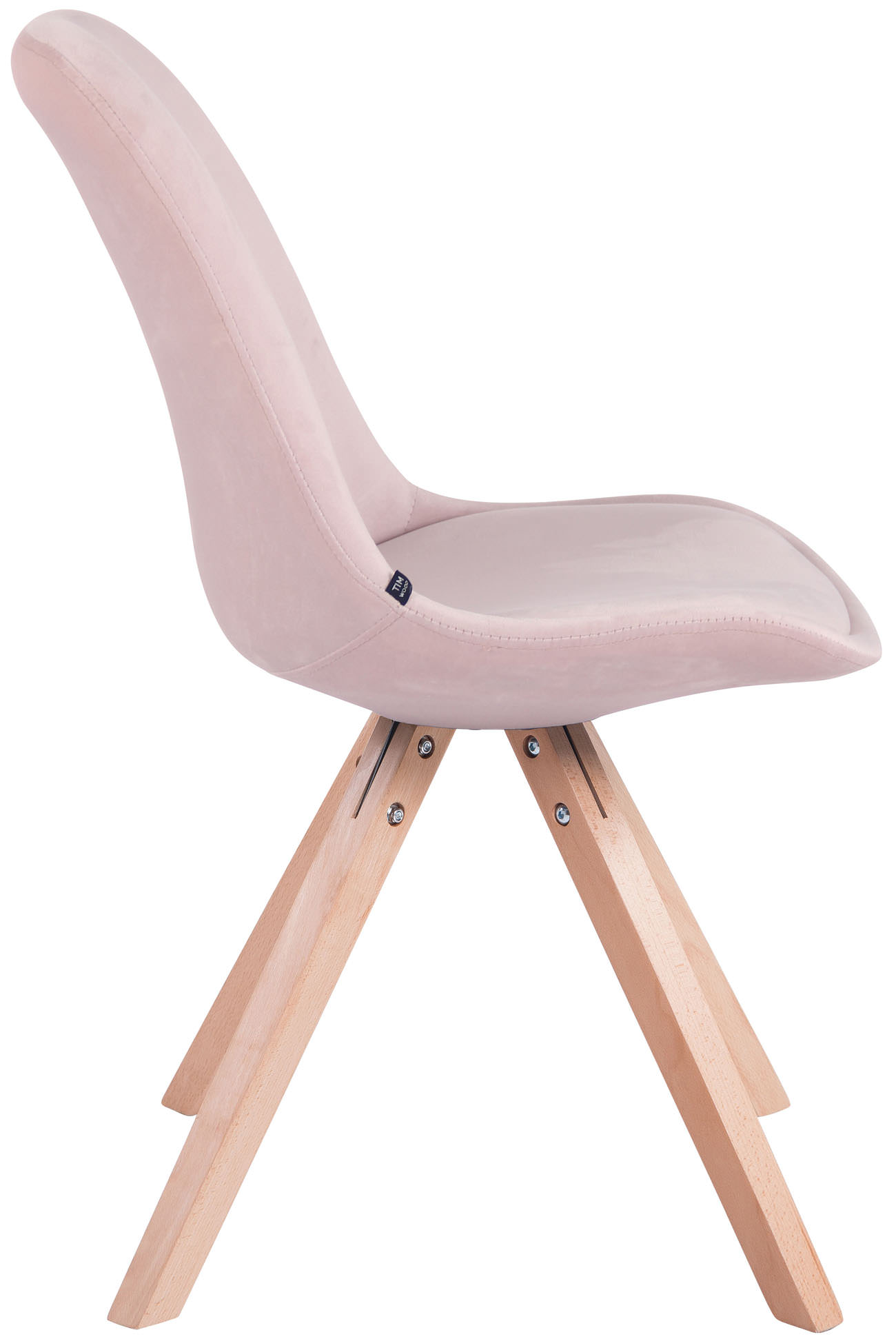 Besucherstuhl Toulouse Samt Square natura, pink