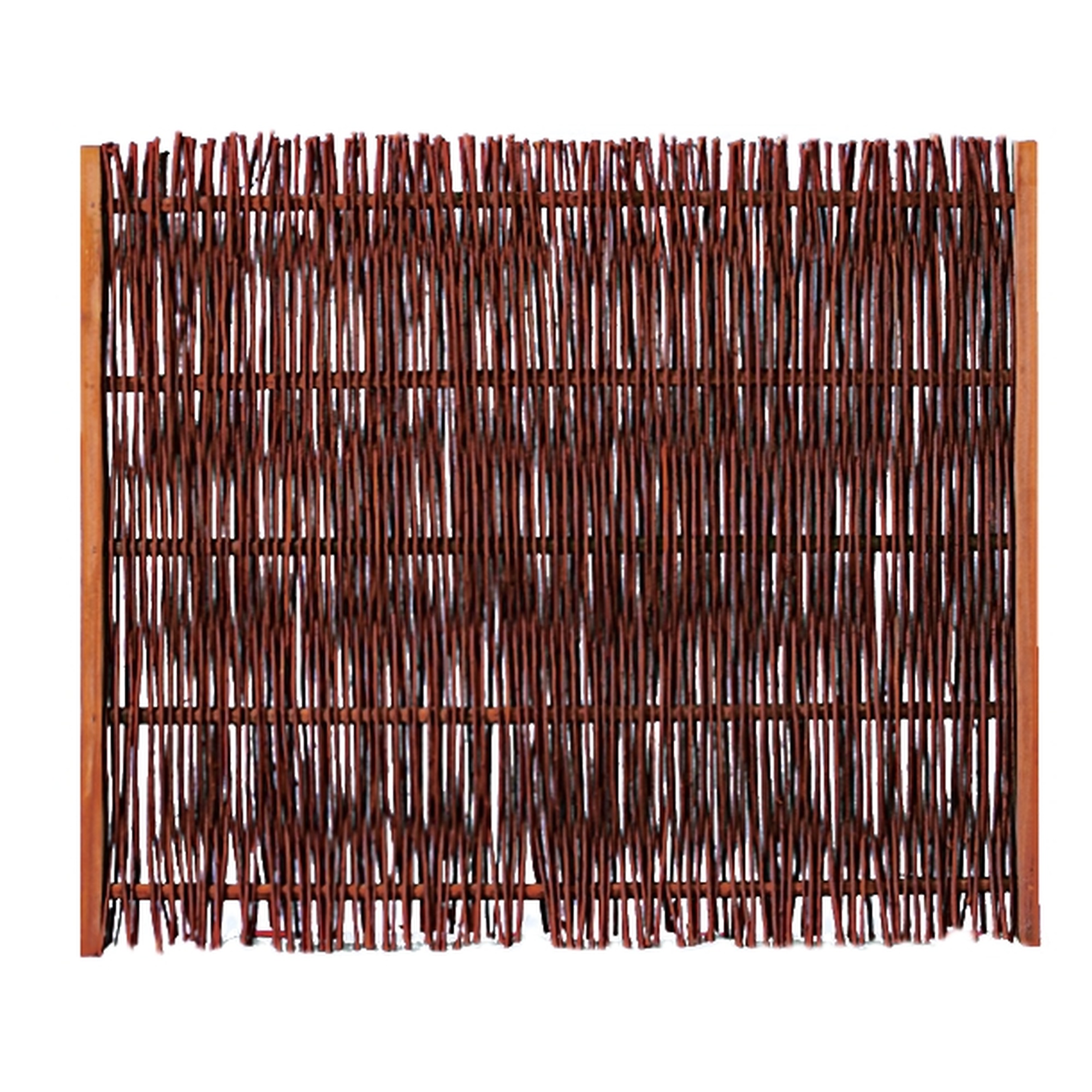 FUEGO Weidengeflechtzaun, 120 x 100 cm, m.seitl. Rahmen
