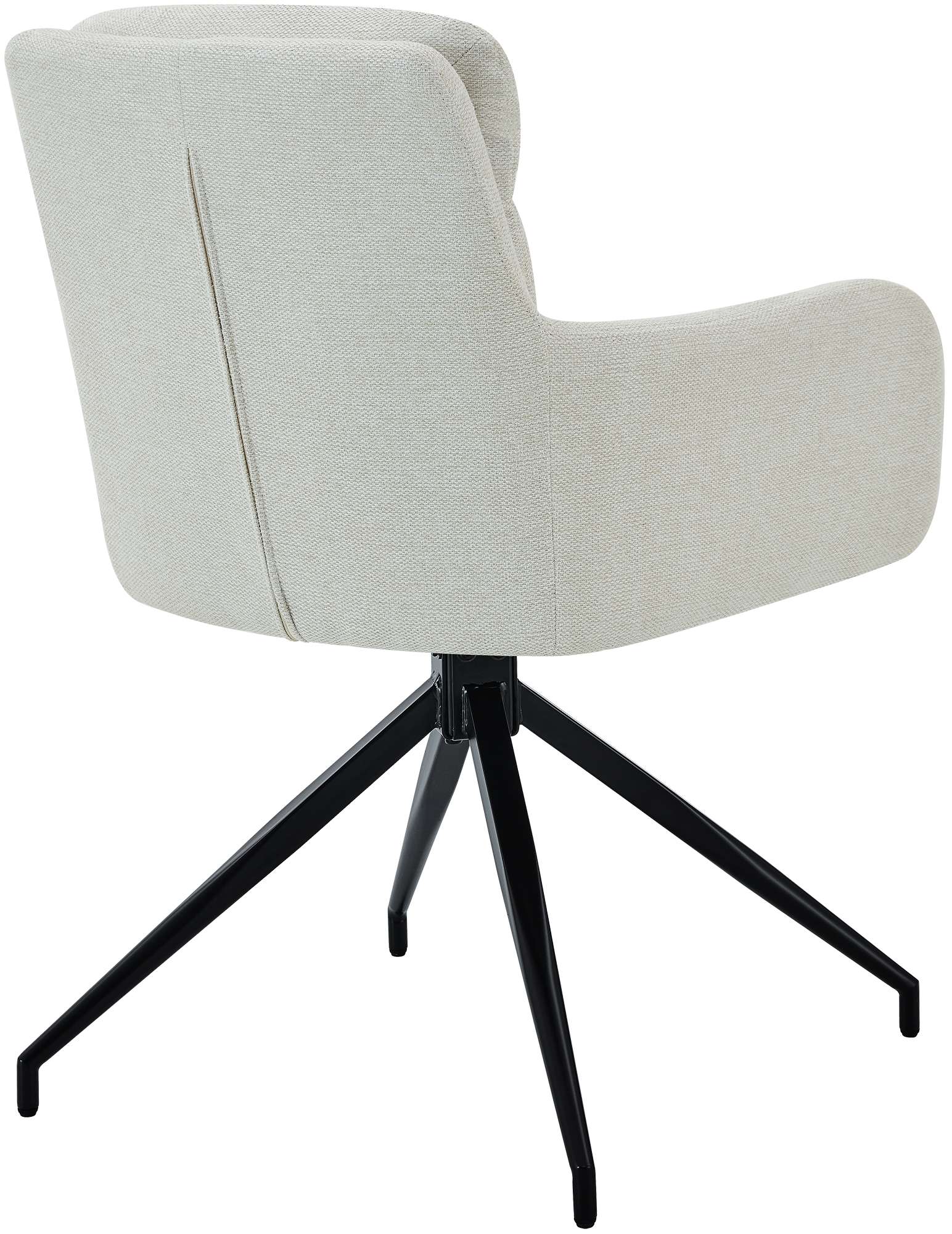 2er Set Esszimmerstuhl Somers Stoff, creme