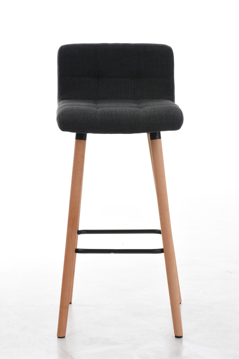 Barhocker Lincoln Stoff, dunkelgrau