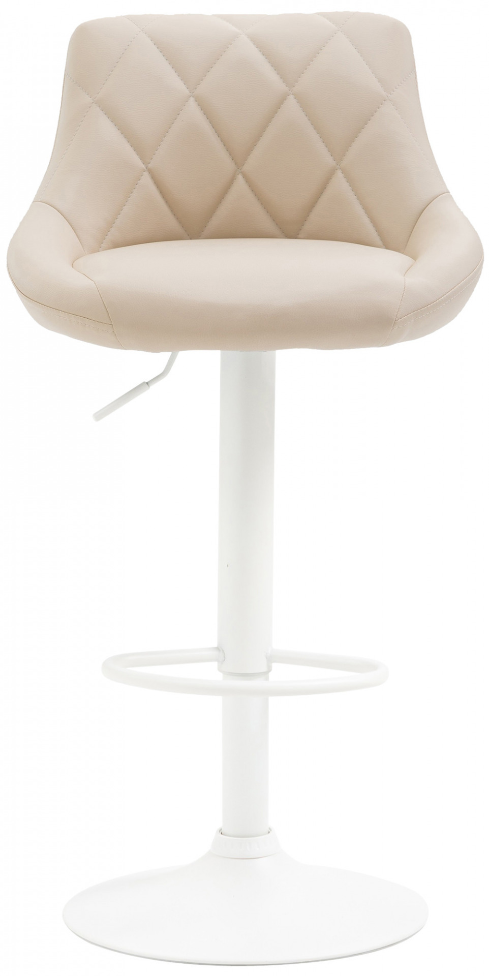 Barhocker Lazio Kunstleder weiß, creme