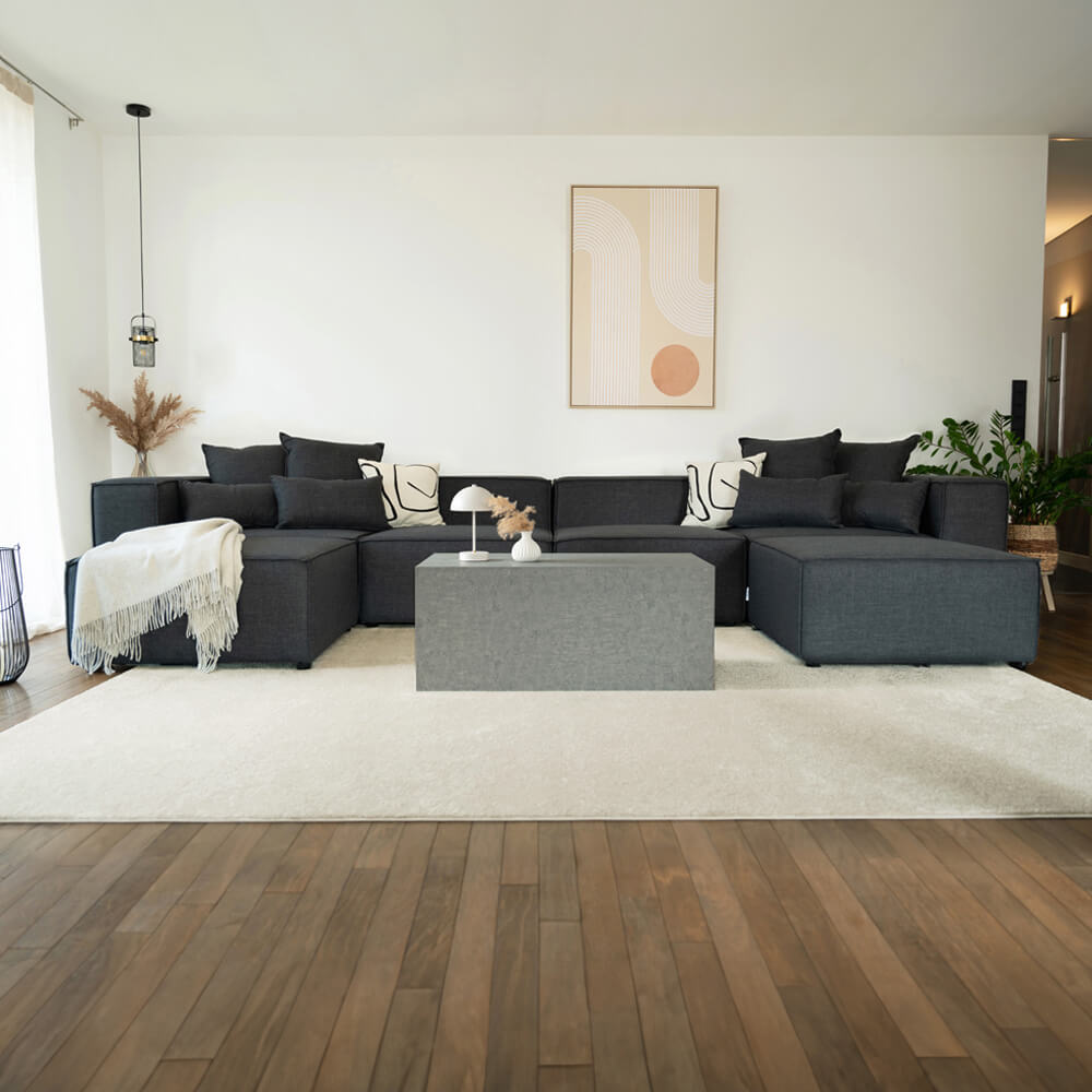 Modulares Sofa VERONA L - 327 x 207 cm Anthrazit