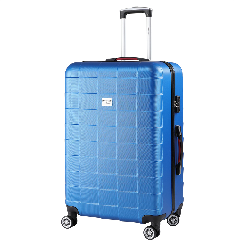 Hartschalenkoffer XL Rollen 360º Reisekoffer 105L Blau ABS