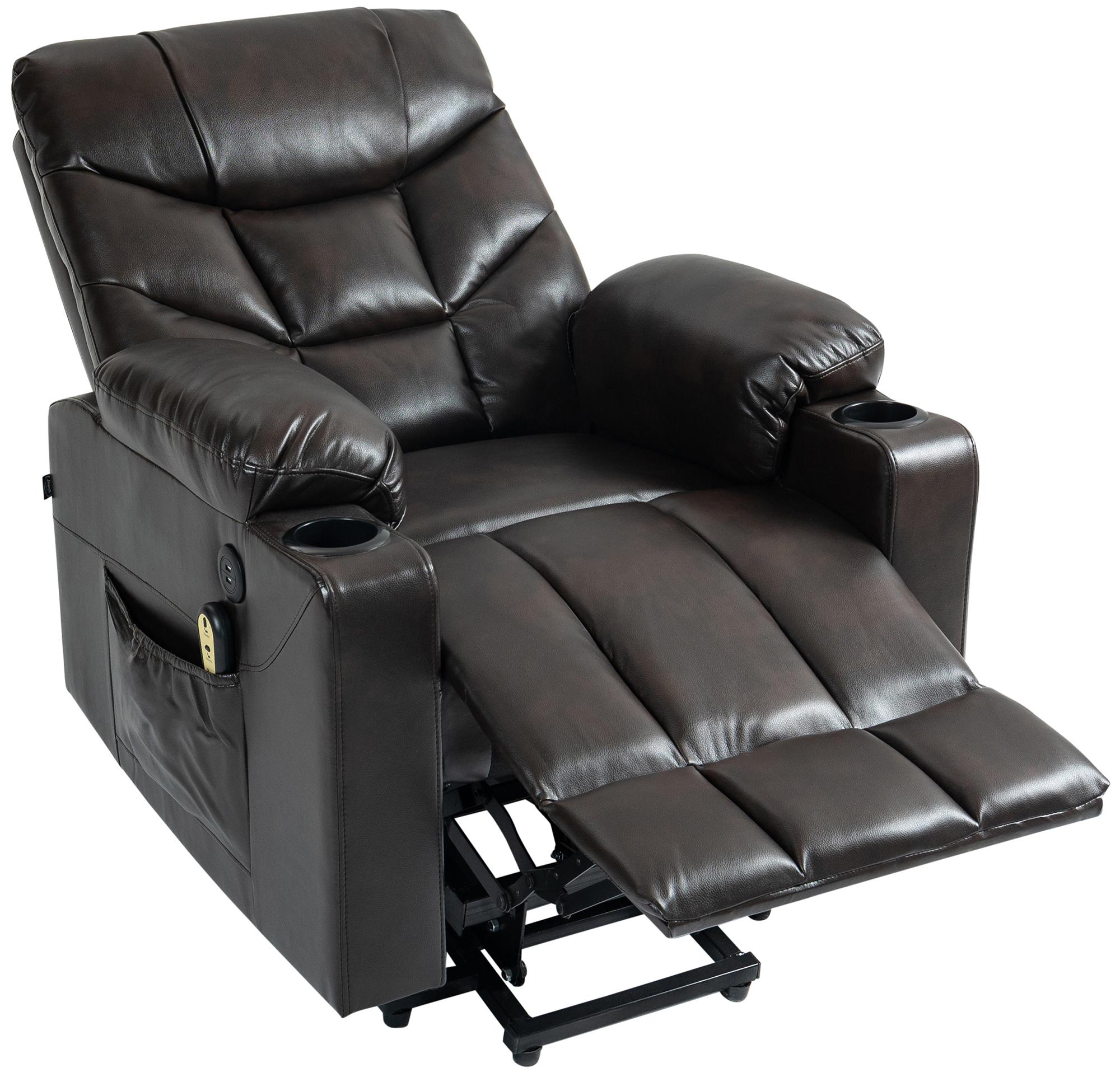 Sessel Andover Kunstleder, braun
