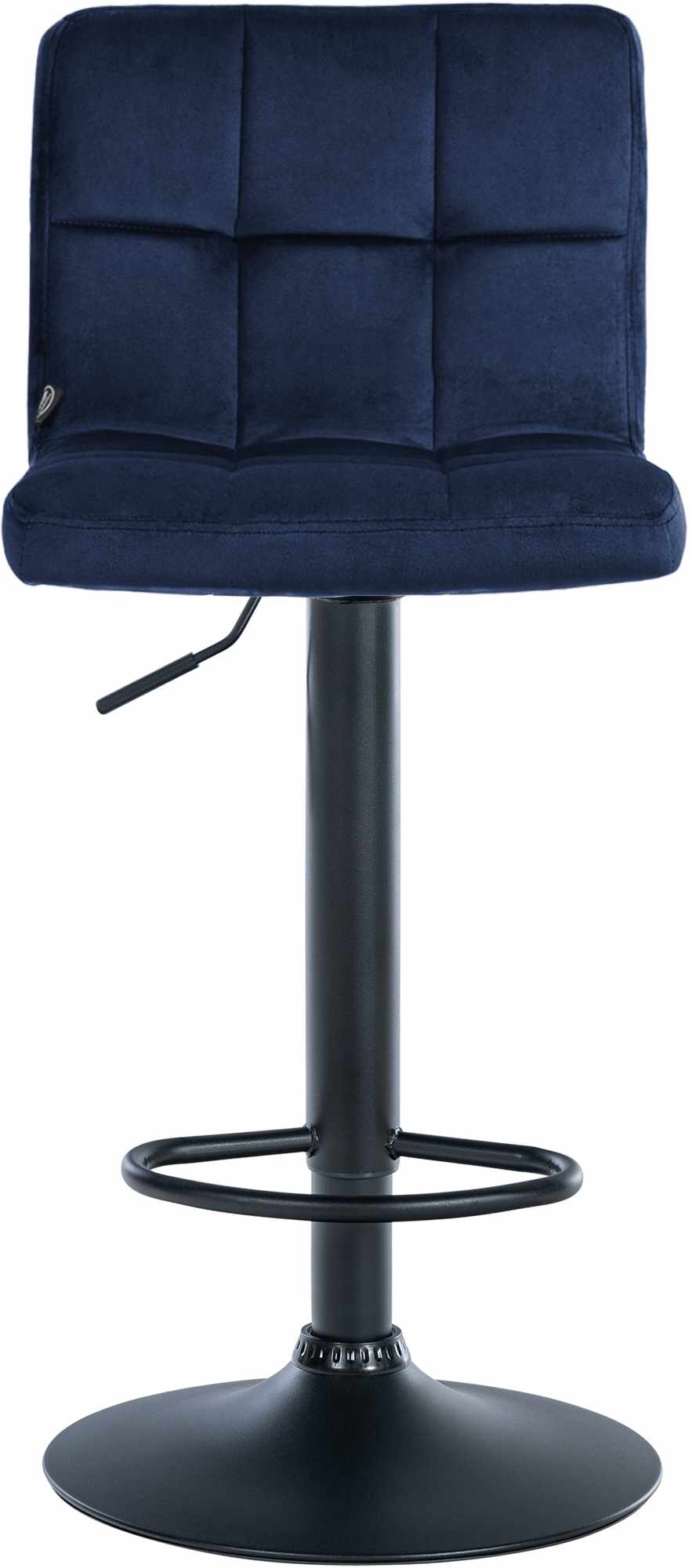Barhocker Peru Samt schwarz, blau
